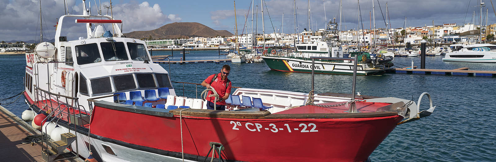 Fuerteventura – Isla de Lobos Fähre; von Ferry Isla de Lobos.
