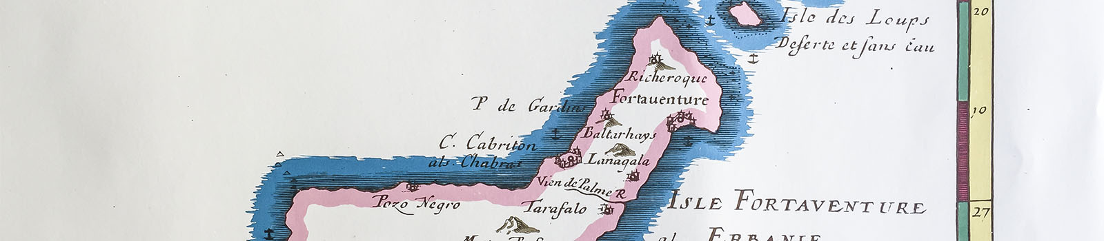 Die kanarischen Inseln tauchen auf der Landkarte auf.
