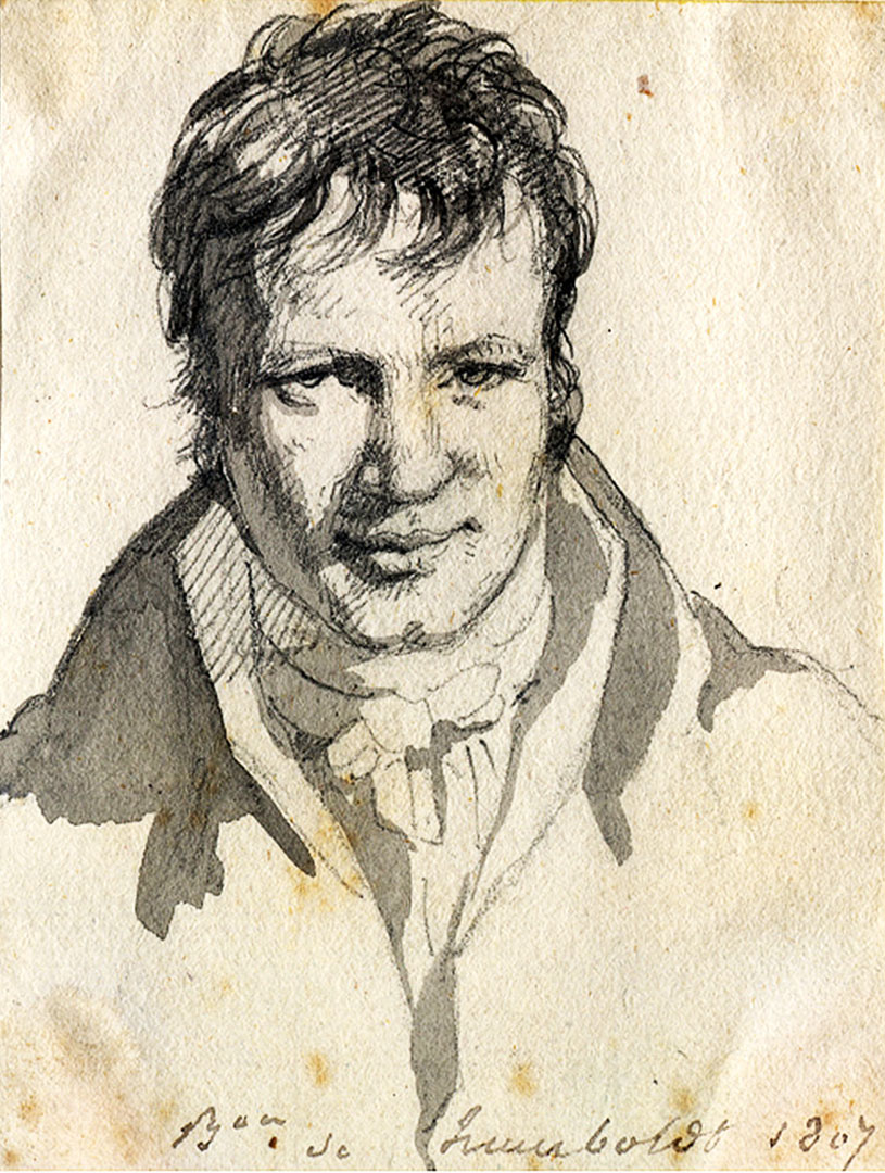 Portrait Alexander von Humboldt aus dem Jahre 1807, Berlin.
