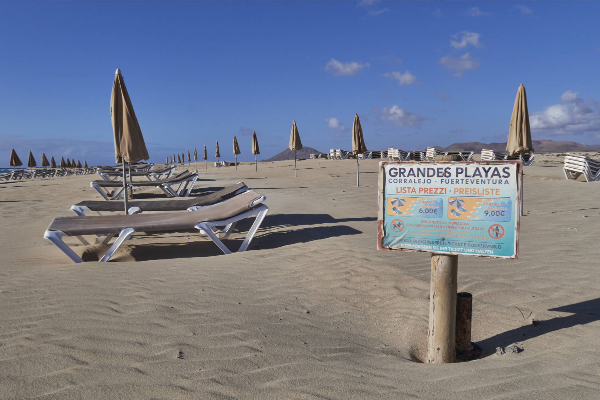 Playa Larga El Jable Corralejo Playa Fuerteventura.