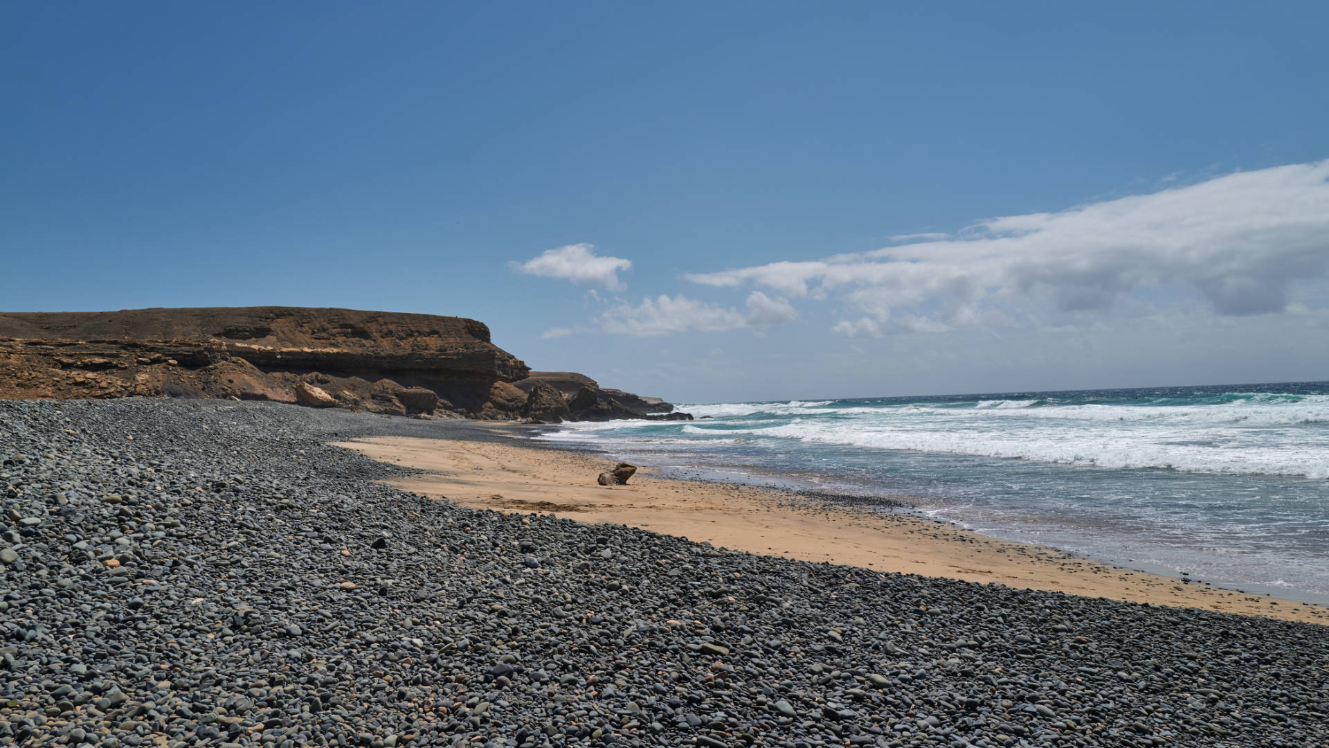 Der Strand Playa de Garcey nahe Pájara Fuerteventura.