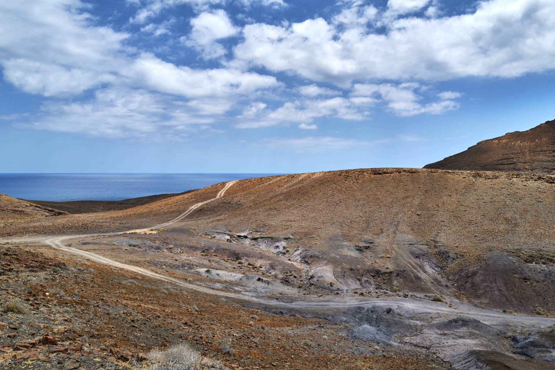 Piste zum Peñón del Roque Punta de la Entellada Fuerteventura.