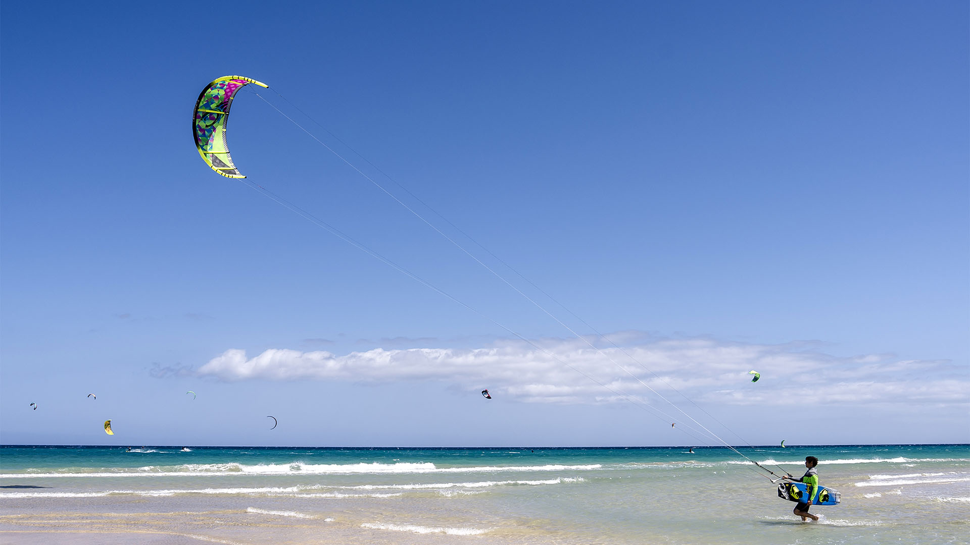 Kitesurfen im Süden von Fuerteventura – Playa de la Barca.