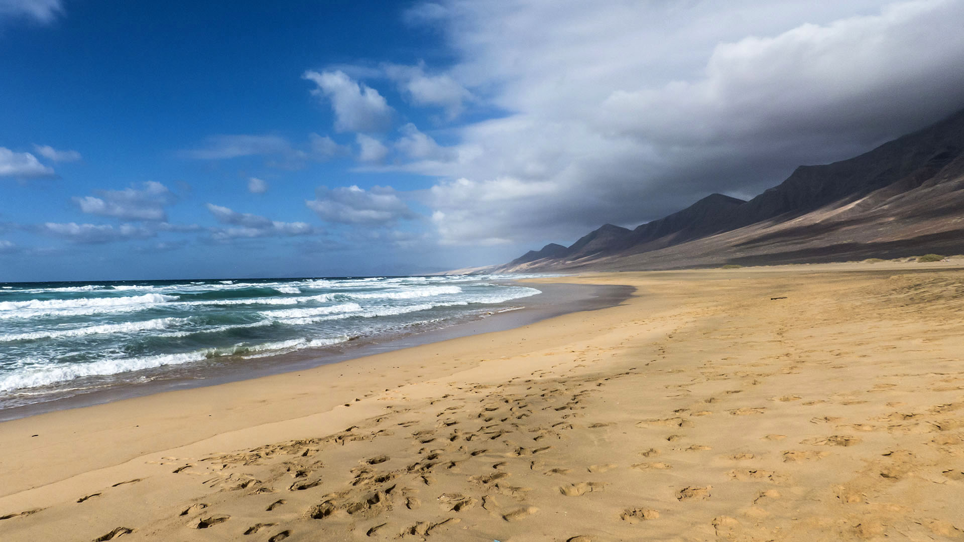 Wandern an den Stränden von Cofete Fuerteventura.