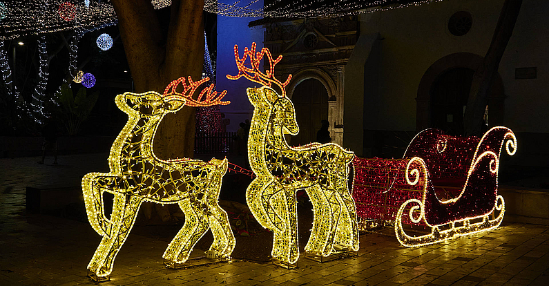 Das weihnachtliche Pájara auf Fuerteventura am 7. Dezember 2023.