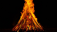 Sonnwend' Feuer Ajuy Fuerteventura.