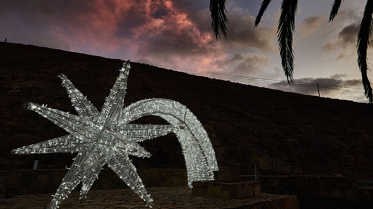 Das weihnachtliche Toto auf Fuerteventura am 7. Dezember 2023.