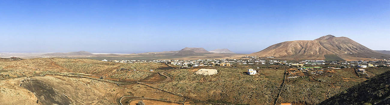 Der Ausblick vom Montaña de los Saltos Villaverde Fuerteventura.