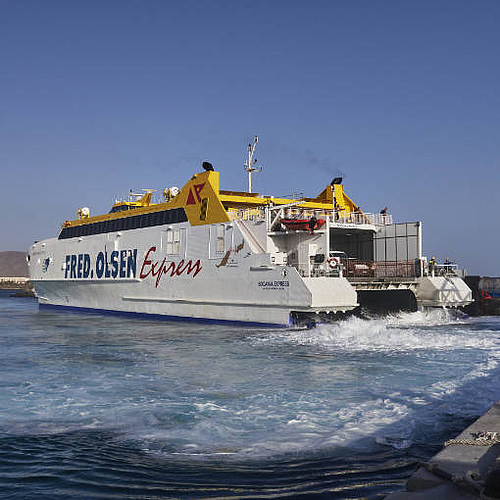 Die Fred. Olsen Fähre nach Lanzarote.