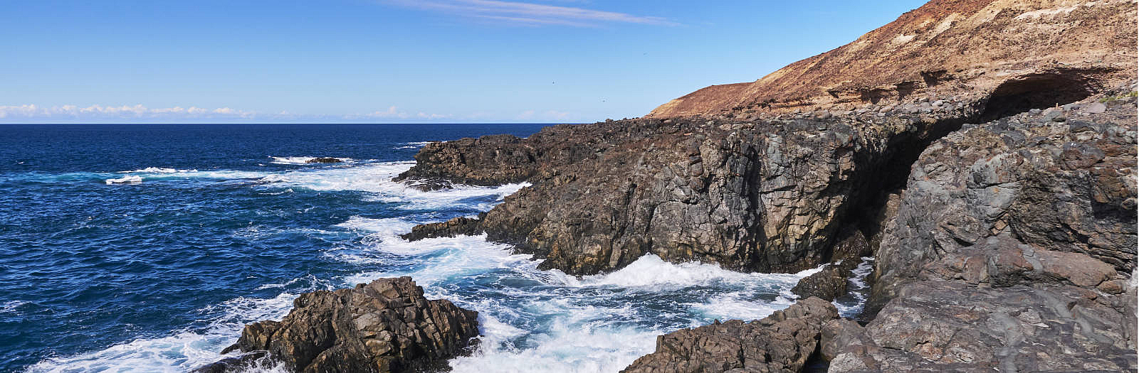 Küsten Wanderung vom Playa de la Solapa nach Ajuy Fuerteventura.