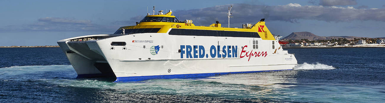 Mit Fred. Olsen von Corralejo Fuerteventura nach Playa Blanca Lanzarote.