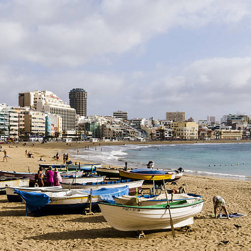 Playa de las Canteras Las Palmas de Gran Canaria.