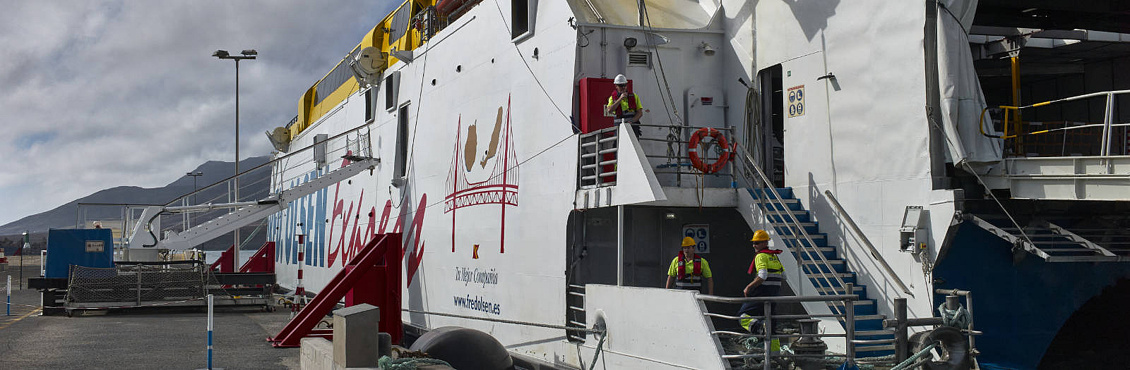 Fred. Olsen Fähre Morro Jable - Las Palmas: Im Hafen von Morro Jable.