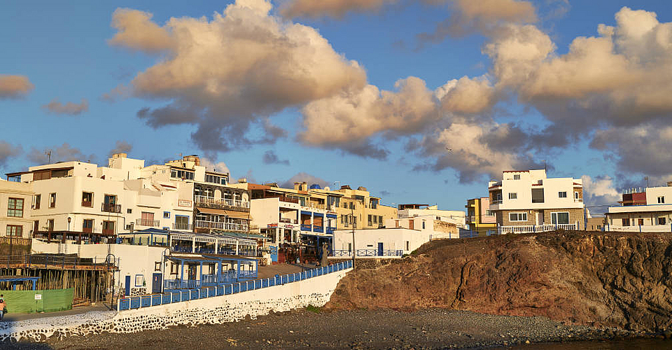 El Cotillo Fuerteventura bei Sonnenuntergang.