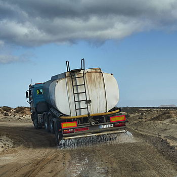Pisten Sanierung Dezember 2023 El Cotillo - Majanicho Fuerteventura.
