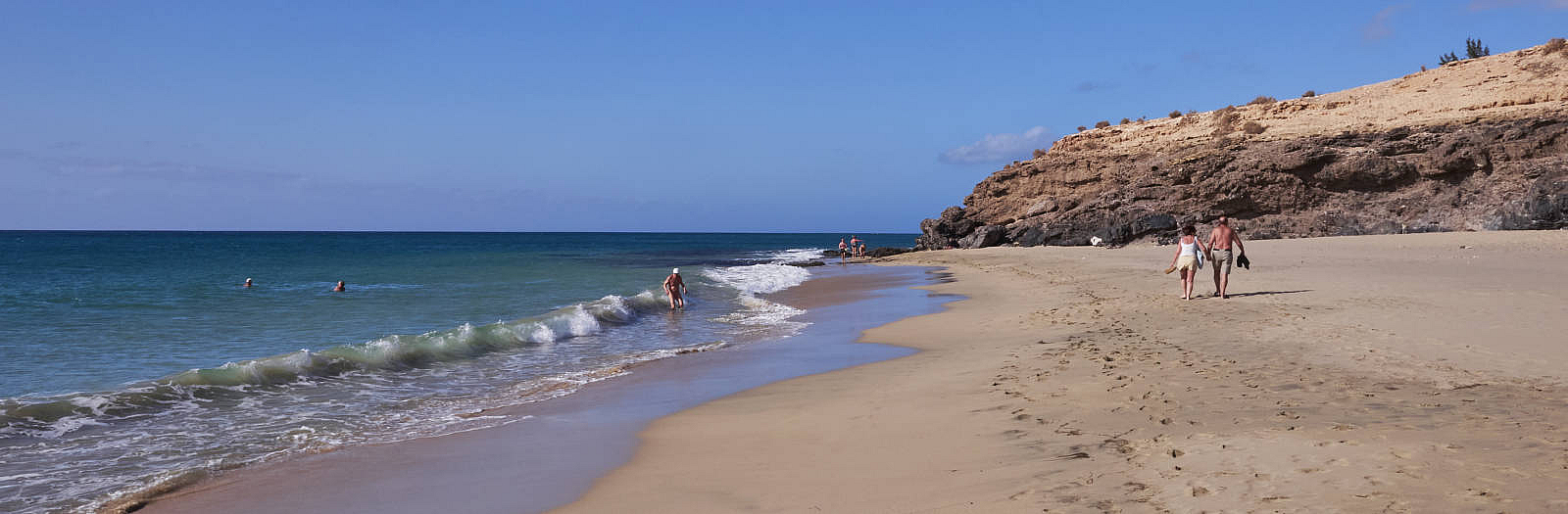 Fuerteventura – Playa de Jandía aka Playa Esmeralda am frühen Morgen.