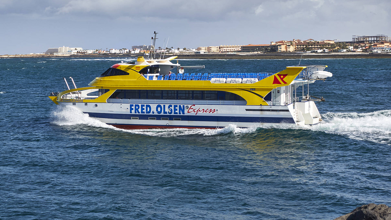 Fred. Olsen Express zwischen Fuerteventura und Lanzarote.