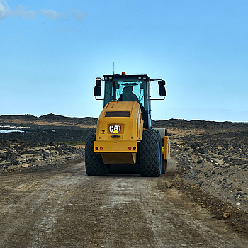 Pisten Sanierung Dezember 2023 El Cotillo - Majanicho Fuerteventura.