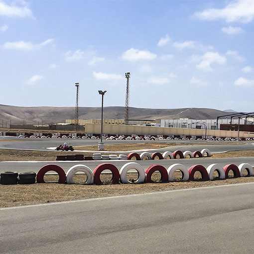 Action in El Cardón – zur längsten Kartbahn Europas.