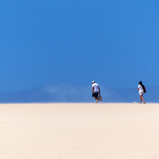 Die Dünen von El Jable Corralejo Fuerteventura.