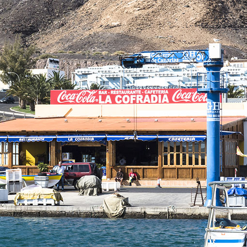 Fisch essen in der Cofradía Morro Jable Fuerteventura.