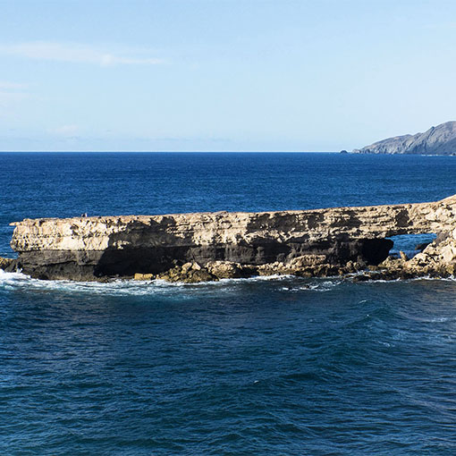 Sprungschanze im Atlantik – Punta de Guadalupe.