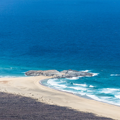 Blick zur wilden Küste von Cofete – Mirador de Los Canarios.