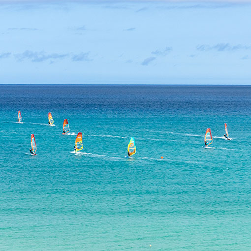 Playa de La Barca – erstklassige Location für Extremsport.