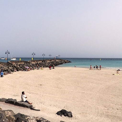 Playa Chica Stadtstrand von Puerto del Rosario.