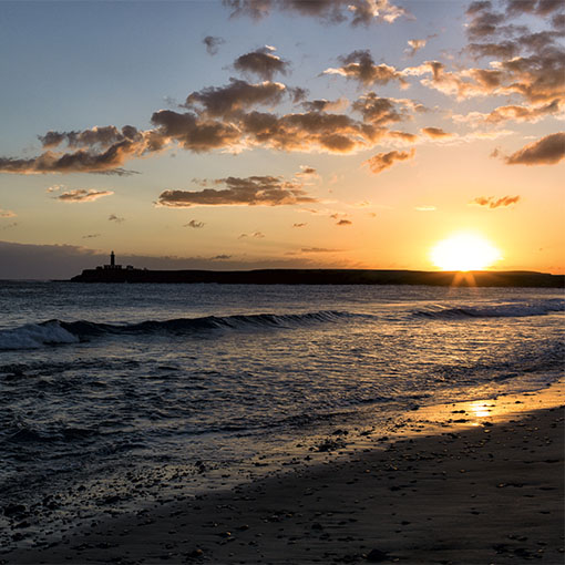 Sonnenuntergänge am Faro de Punta de Jandía Fuerteventura.