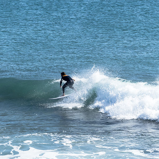 Surfen am Punta de Salinas Jandía Fuerteventura.