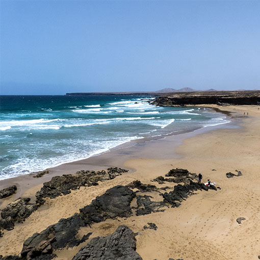 Playa Jarubio nahe Tindaya Fuerteventura.