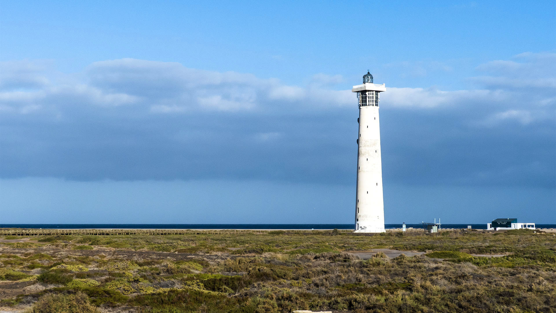 Salzwiesen und Leuchtturm von Morro Jable Fuerteventura.