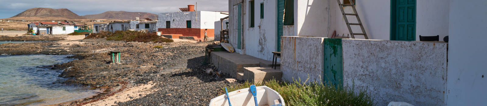 Majanicho Lajares Fuerteventura – Die Casitas am Strand des Playa de Majanicho.
