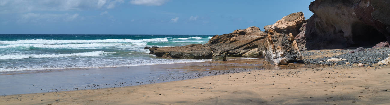 Die Strände Fuerteventuras: Playa de Vigocho nahe Pájara Fuerteventura.