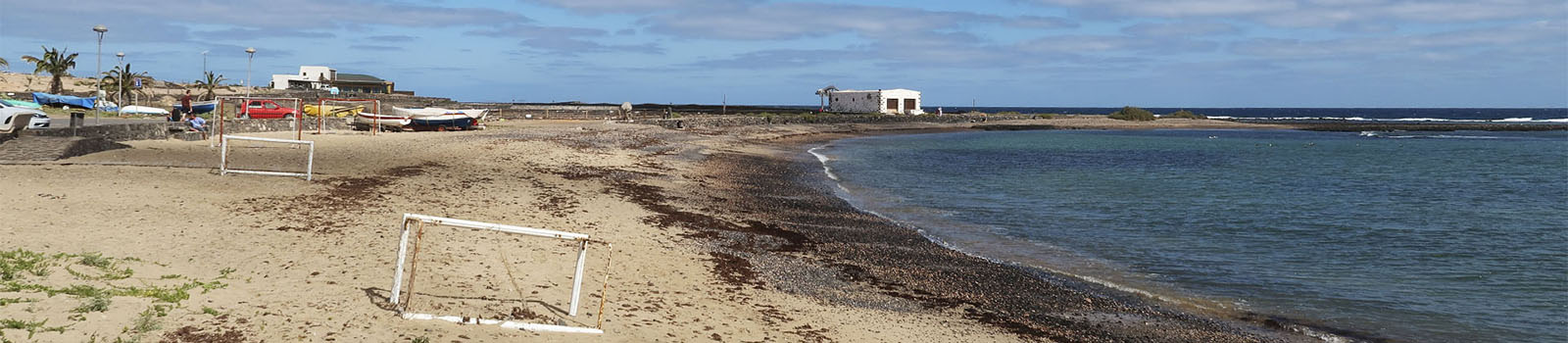 Der Strand von Salinas del Carmen Fuerteventura.
