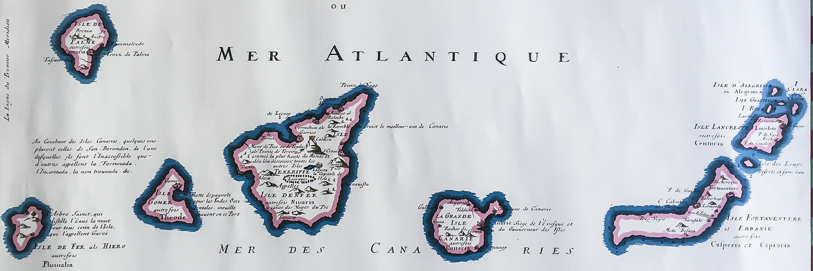 Karte der Kanarischen Inseln aus dem Jahr 1653 – Fuerteventura noch sehr vage.