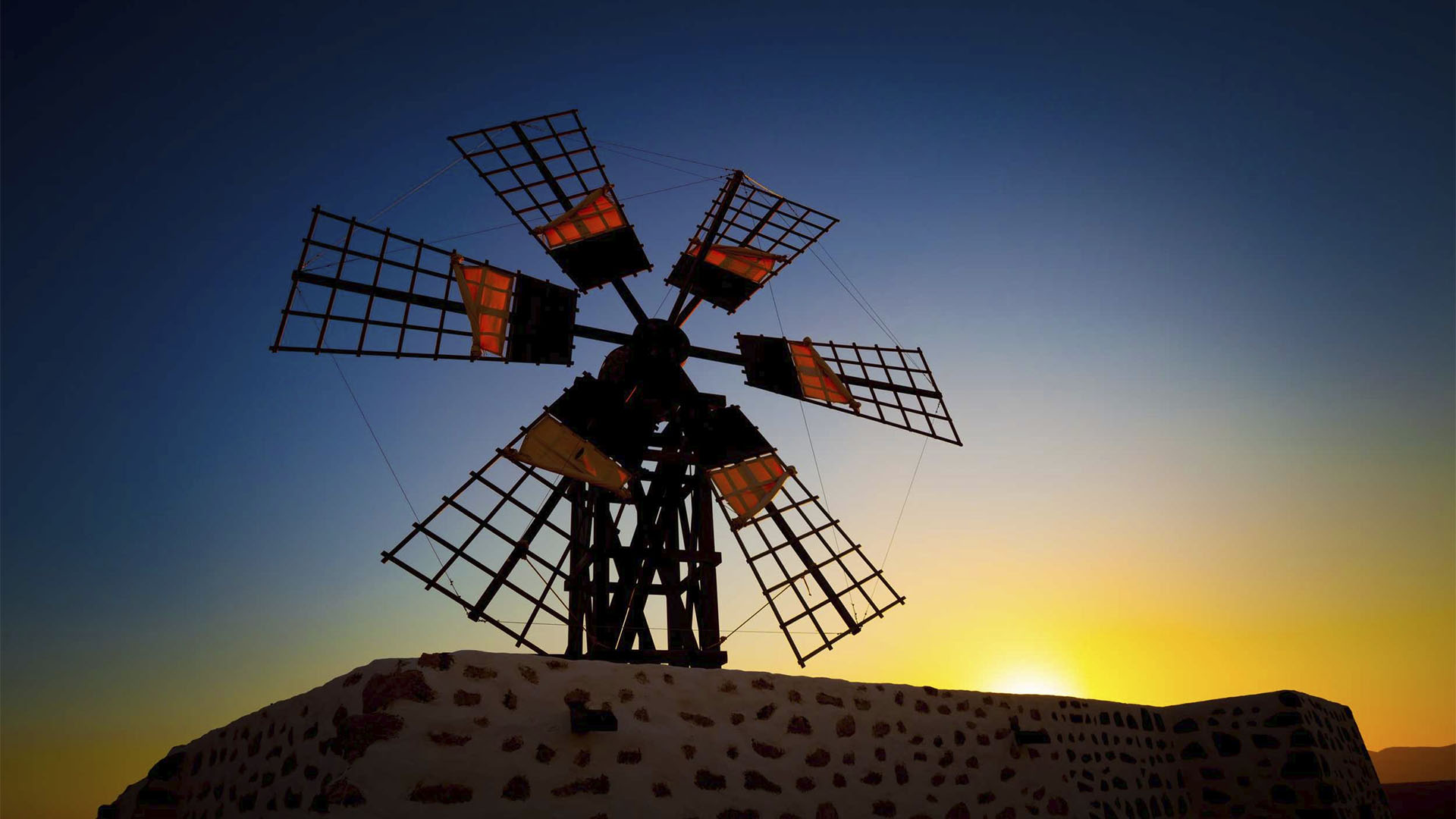 Windmühlen – wurden erst spät auf Fuerteventura genutzt.