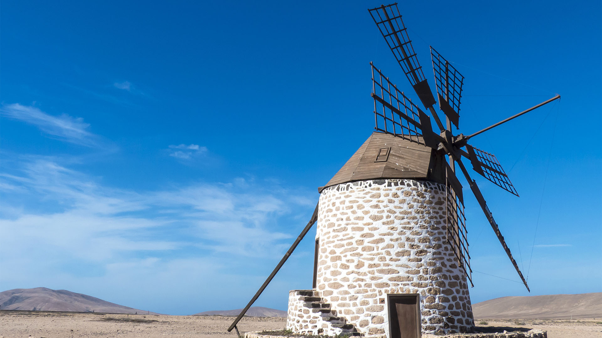 Windmühlen – wurden erst spät auf Fuerteventura genutzt.