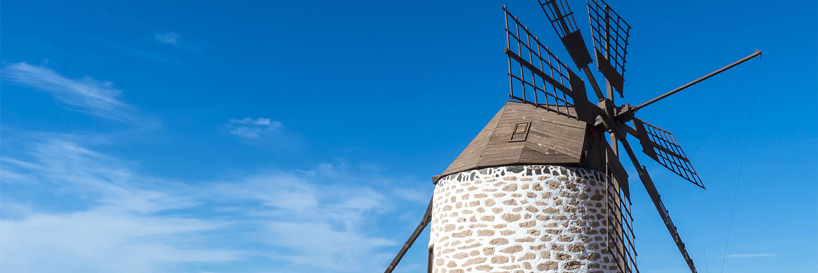 Windmühlen – wurden erst spät auf Fuerteventura genutzt.