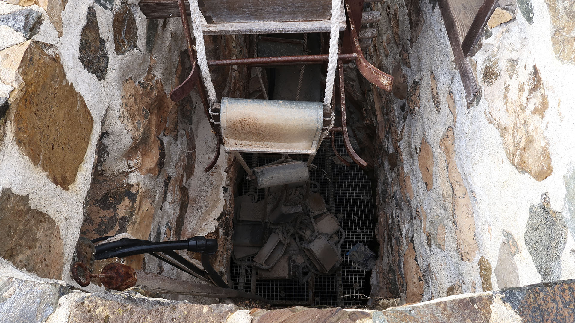 Ochsen Schaufelbrunnen in Betancuria Fuerteventura.