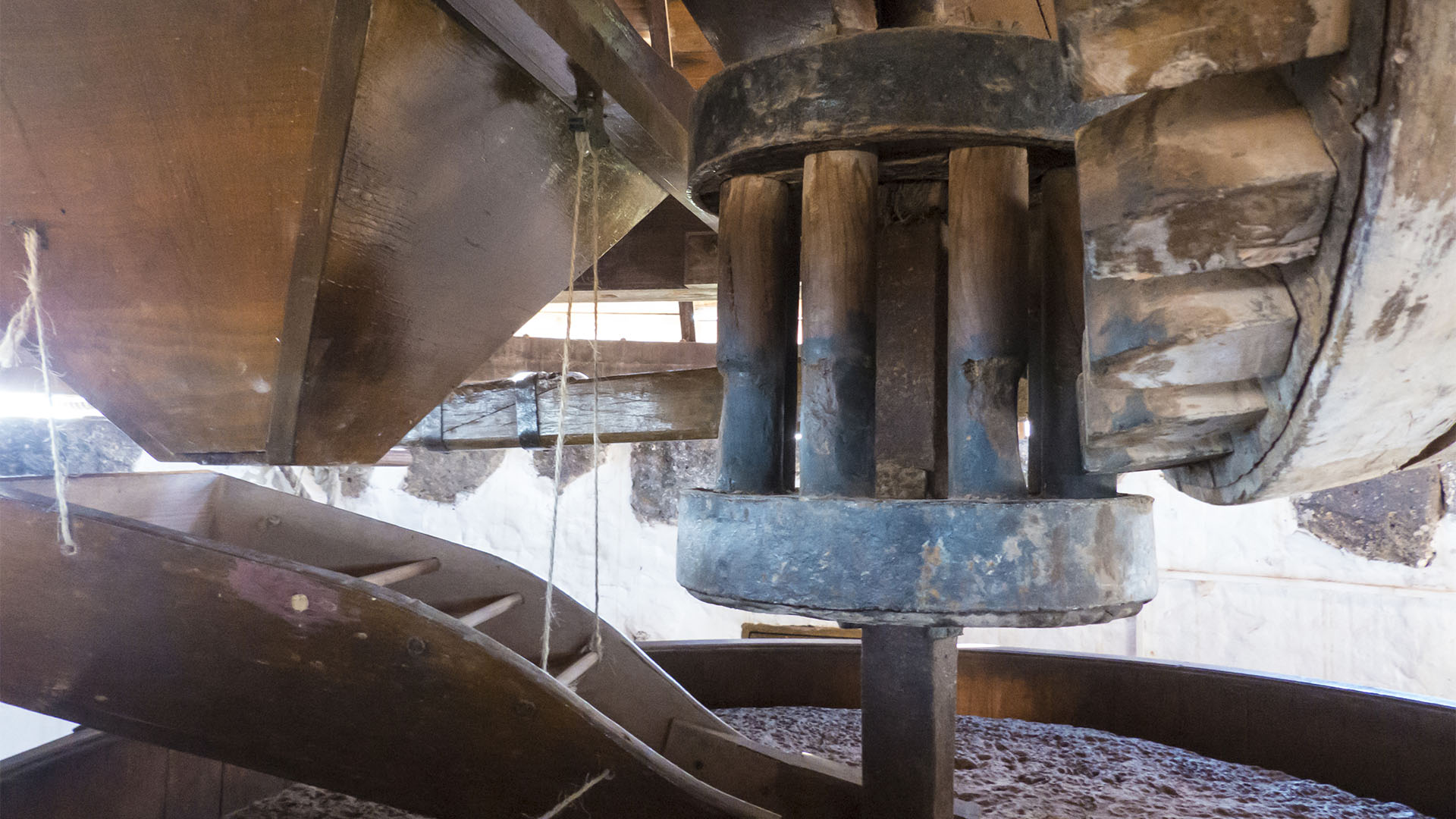 Ochsenmühle im Ecomuseo la Alcogida Tefía Fuerteventura.