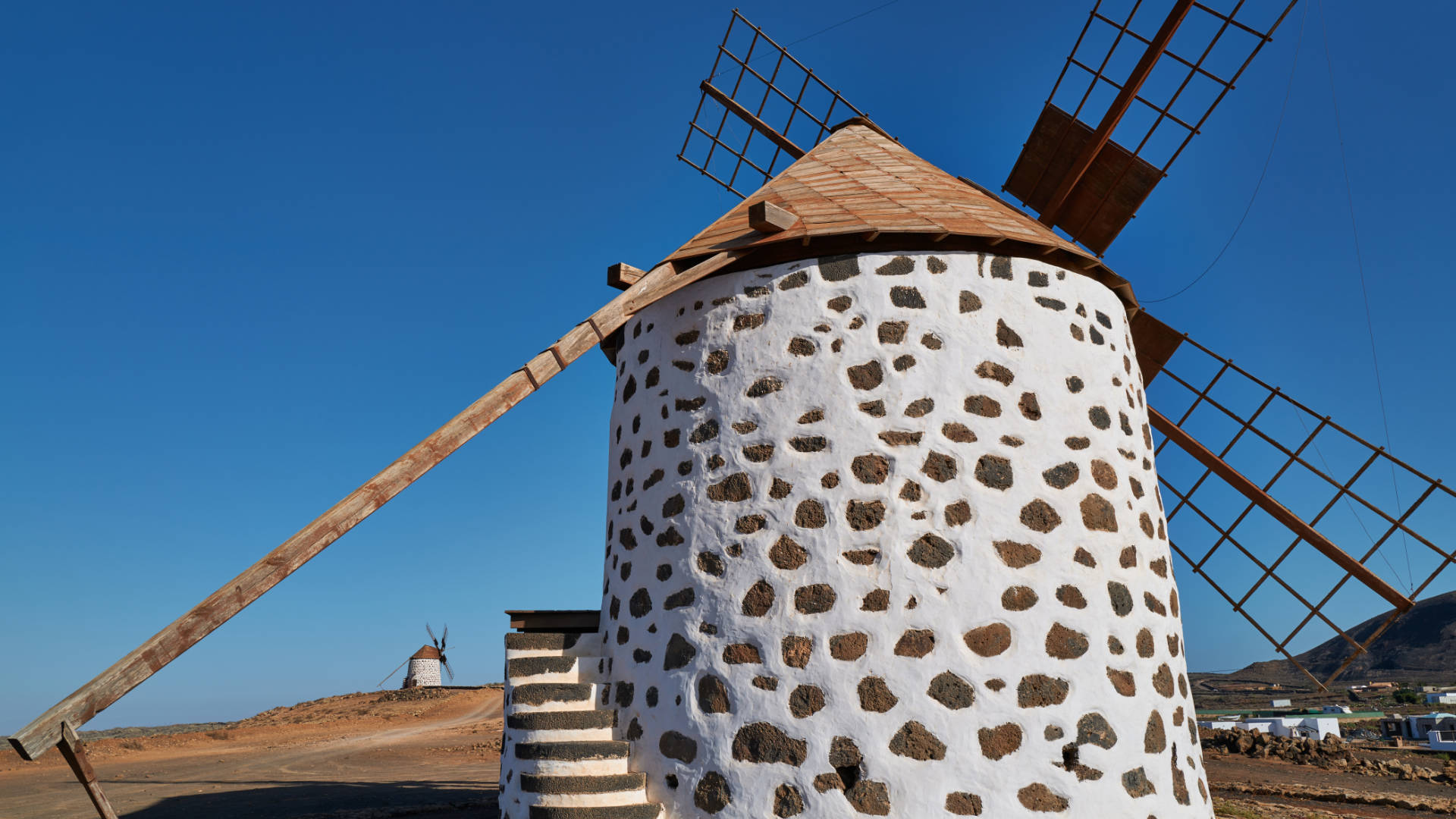 Windmühlen Villaverde Fuerteventura.