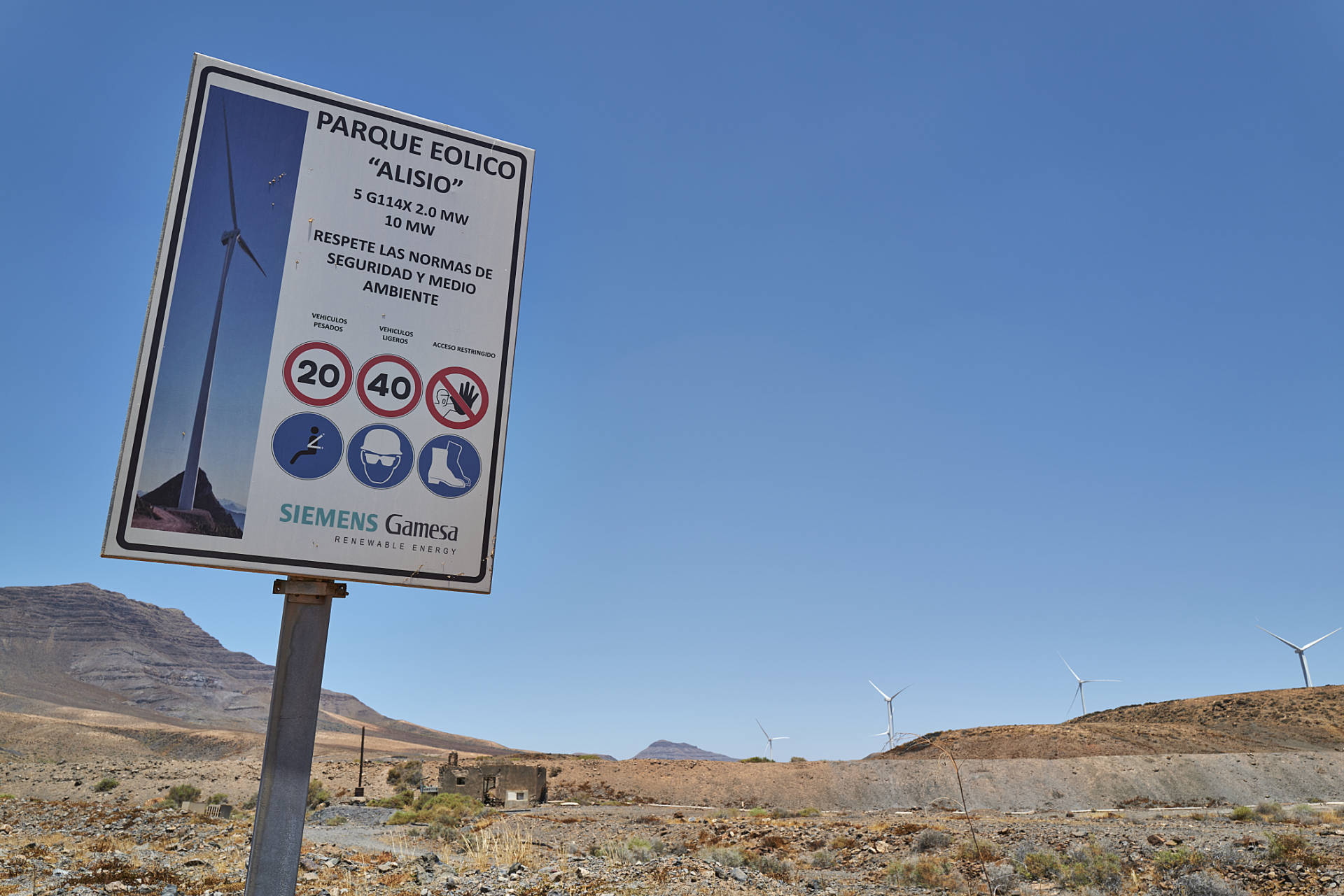 Green Energy Fuerteventura – El Cardón Los Cuchillos del Guerepe – Siemens Gamesa.