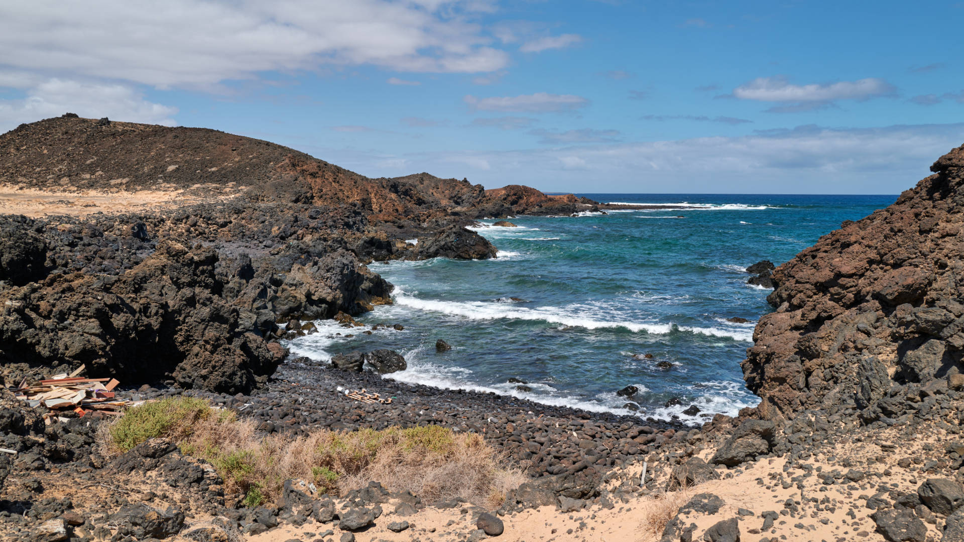 Caleta del Vino Isla de Lobos Fuerteventura.