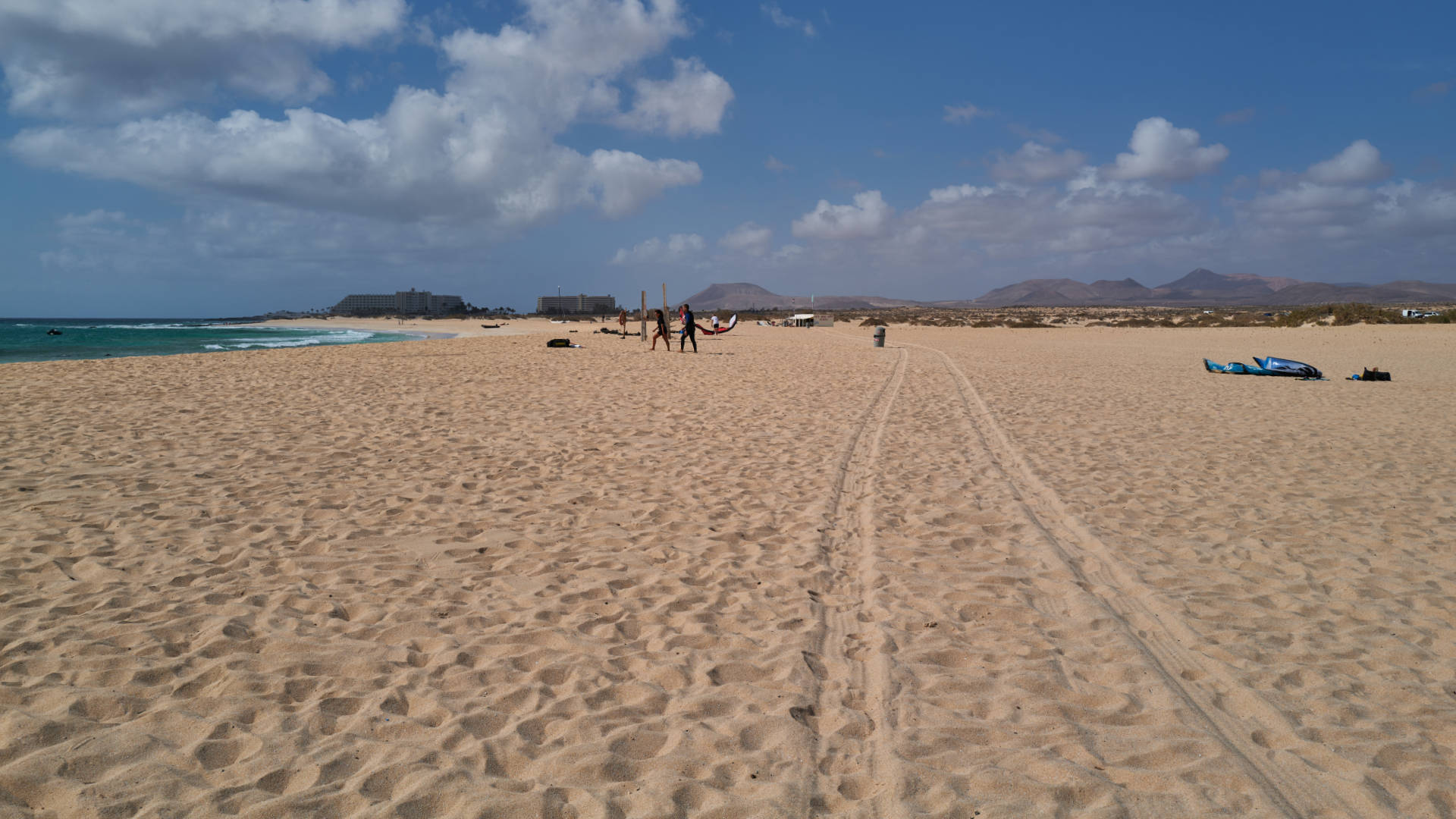 Playa del Pozo El Jable Dunas de Corralejo Fuerteventura.