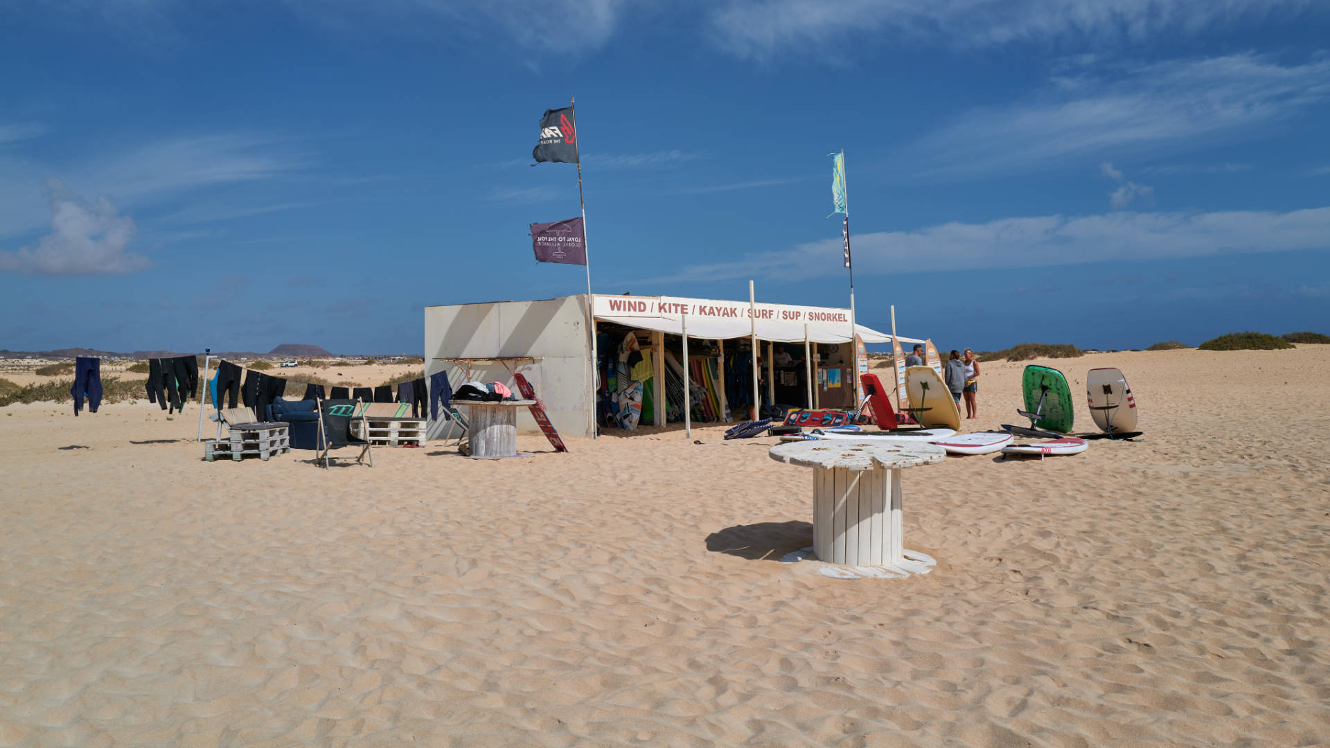 Playa del Pozo El Jable Dunas de Corralejo Fuerteventura.