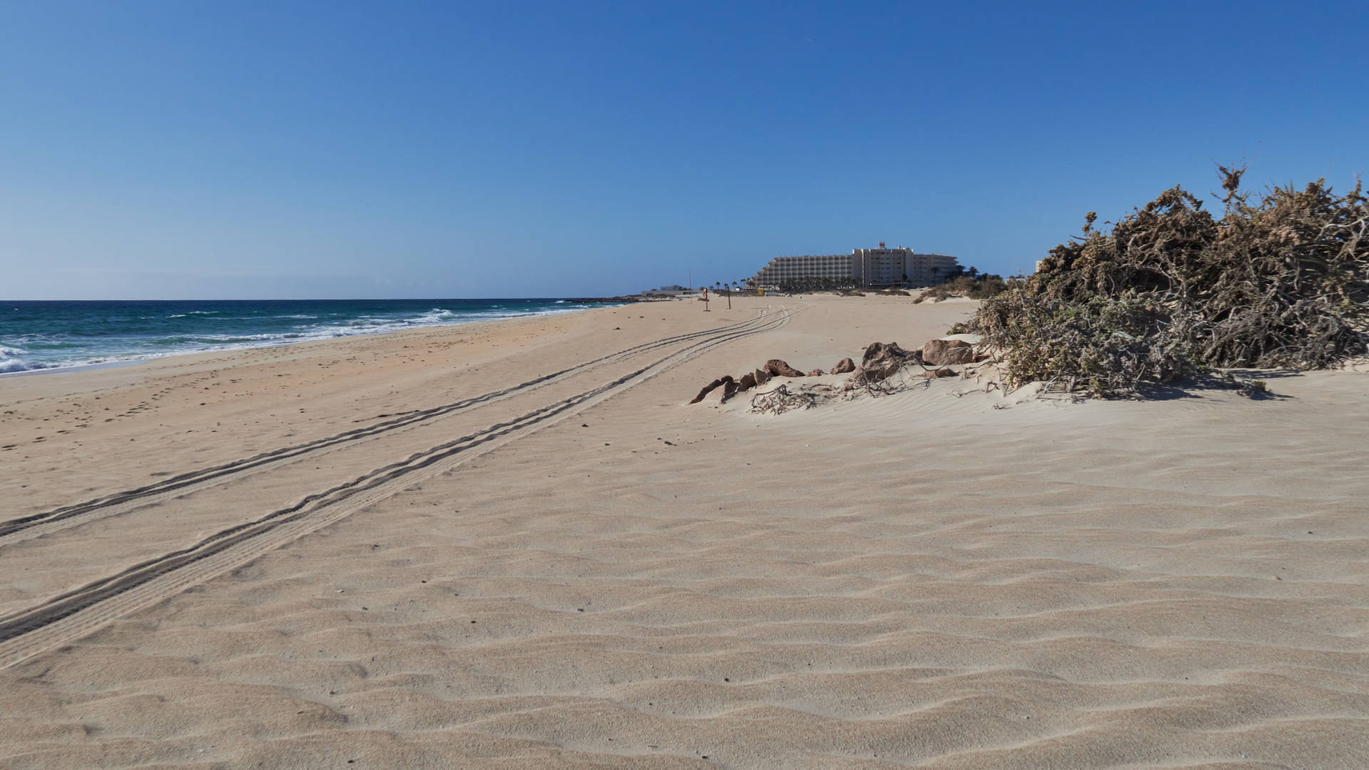 Playa del Médano El Jable Dunas de Corralejo Fuerteventura.