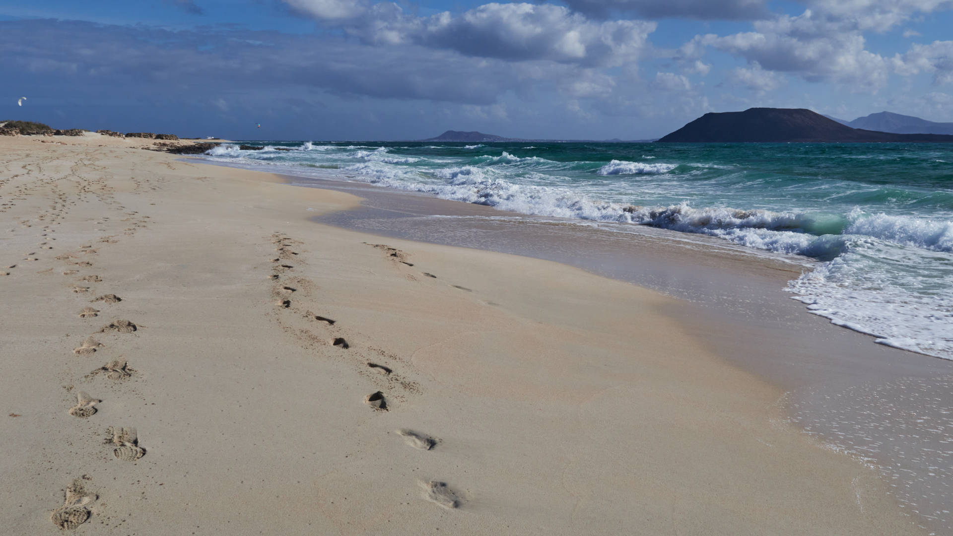 Playa del Médano El Jable Dunas de Corralejo Fuerteventura.