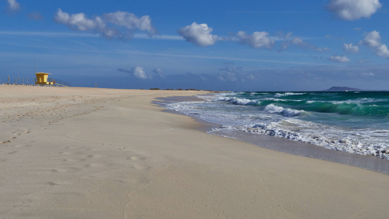 Playa del Viejo El Jable Dunas de Corralejo Fuerteventura.